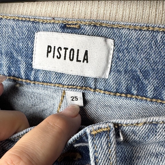 Pistola Women's Straight Jeans in Light Blue - Picture 3 of 5
